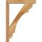 Ekena Millwork Olympic Block Rough Sawn Bracket w/ Offset Brace, Western Red Cedar, 4"W x 20"D x 28"H BKT0402X20X28OLY05RWR - alternate 3